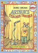 Sad Arthur and Angry Mr. Ratburn in "Arthur's Teacher Trouble"