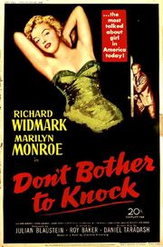 1952 - Don't Bother to knock Movie Poster