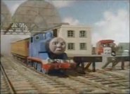 Thomas is very angry and yells at Bertie after he was late in Better Late Than Never