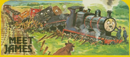 An illustration of James in his original black livery from the 1979 Annual