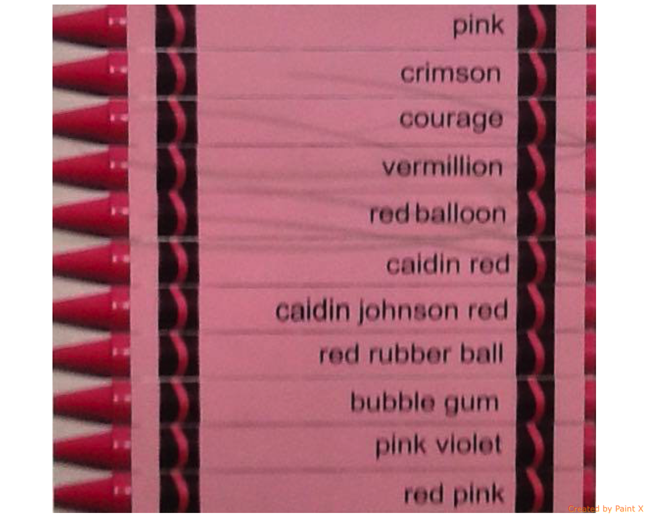 Crayon Names 
