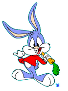 Buster Bunny (voiced originally by Charlie Adler, later by John Kassir)