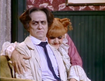As Sweeney Todd with  as Mrs. Lovett.