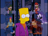 Donkey Kong, Mario, Luigi, Lee Carvello, and Sonic in the The Simpsons episode, Marge Not Be Proud