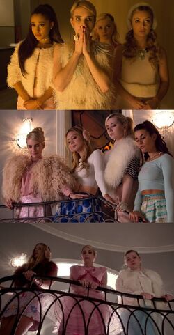 WornOnTV: Chanel 3's multi colored fur jacket and denim skirt on Scream  Queens, Billie Lourd
