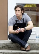 Diego Boneta on set. (March 13, 2015)