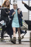 Emma Roberts on set. (March 13, 2015)