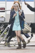 Emma Roberts on set. (March 13, 2015)