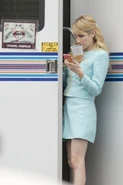 Emma Roberts on set. (March 13, 2015)