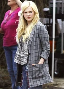 Abigail Breslin on set. (March 14, 2015)