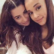 Ariana Grande and Lea Michele