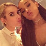 Ariana Grande and Emma Roberts