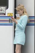 Emma Roberts on set. (March 13, 2015)