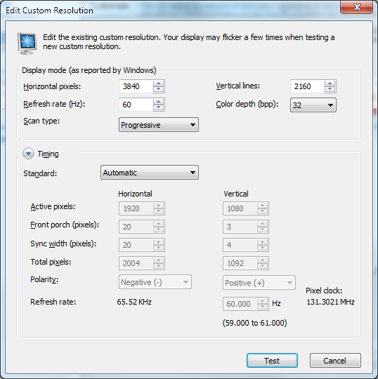 nvidia custom resolution not showing