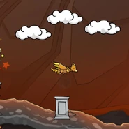 A phoenix in Vowelcano.