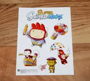 Super Scribblenauts promotional sticker sheet