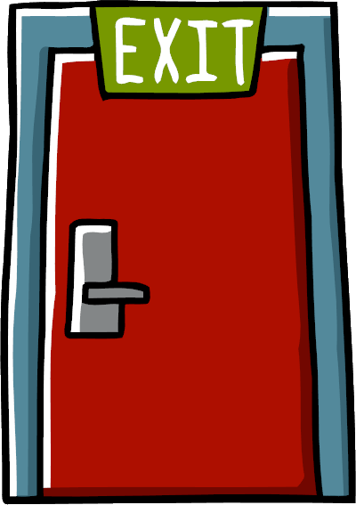 exit door clipart