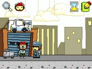 A policeman in the level 3-6.