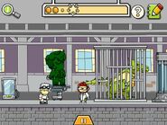 A man becoming a dragon in Scribblenauts Remix.