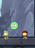 Doppelily teleporting away from Maxwell.