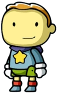 Maxwell without his rooster hat, from Scribblenauts Showdown.