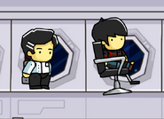 Barber and Emo Boy in Space Station Infiltration