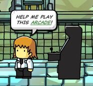 An Arcade Machine appearing on the mission Thanks For Playing! from Scribblenauts Unmasked.