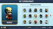 Editing a Scribblenaut's Guy Clothing.