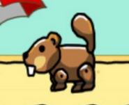 The beaver pup in Scribblenauts Remix.