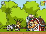 in the level P1-4 from Scribblenauts.