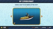 Choosing a Scribblenaut's Boat for the in the Getting Fishy! minigame.