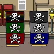 Jolly Rogers with color adjectives.