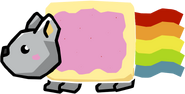 The Nyan Cat's sprite in the North American 3DS version of the game.
