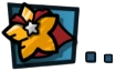 A caped starite used as the loading screen icon in Scribblenauts Unmasked. Notably missing it's five "dots".