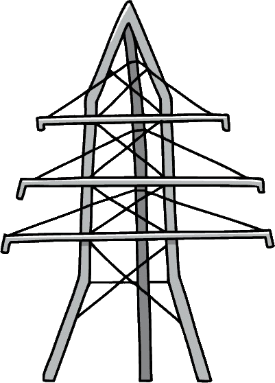 electricity tower clipart