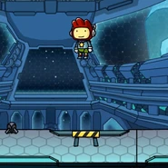 Maxwell standing above the @tallbarrier hit-box.