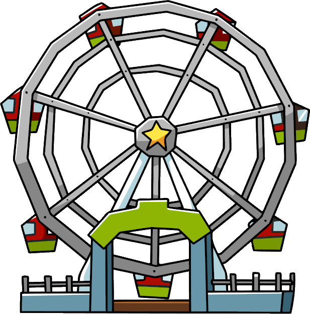 Ferris wheel. Vector drawing Stock Vector | Adobe Stock