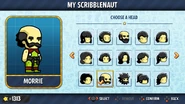 Editing a Scribblenaut's head.