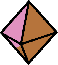 Otherworld Octahedron Transparent Stickers