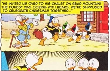 A simplified flashback to the events of Christmas 1947.