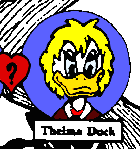 "Thelma" Duck as she appears in Mark Worden's Duck Family Tree.