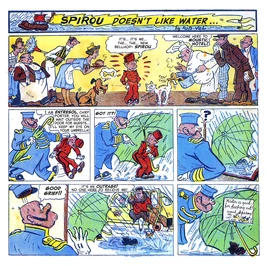Spirou Doesn't Like Water