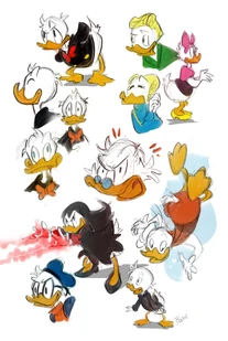 Other Duck sketches created by Poszepczyńska in 2018.