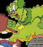 Clarence gains a ghost-like physical form as a result of 's actions.