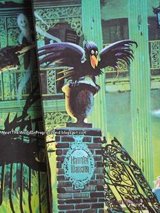 The Raven as he appears on the cover of the Haunted Mansion Game.