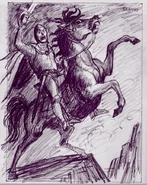 Mark Davis's original sketch of the Prince