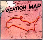 The “vacation map” of the .