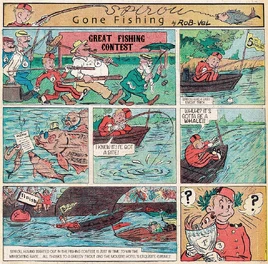 Spirou Gone Swimming