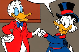 Gladstone and Scrooge.