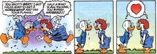 Hortense McDuck Quackmore Duck meeting by Don Rosa